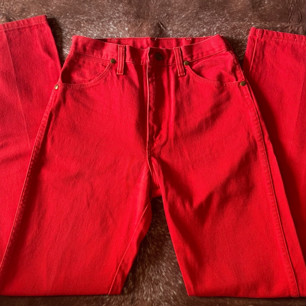 Red Vintage Wrangler Denim - Picture 2 of 3